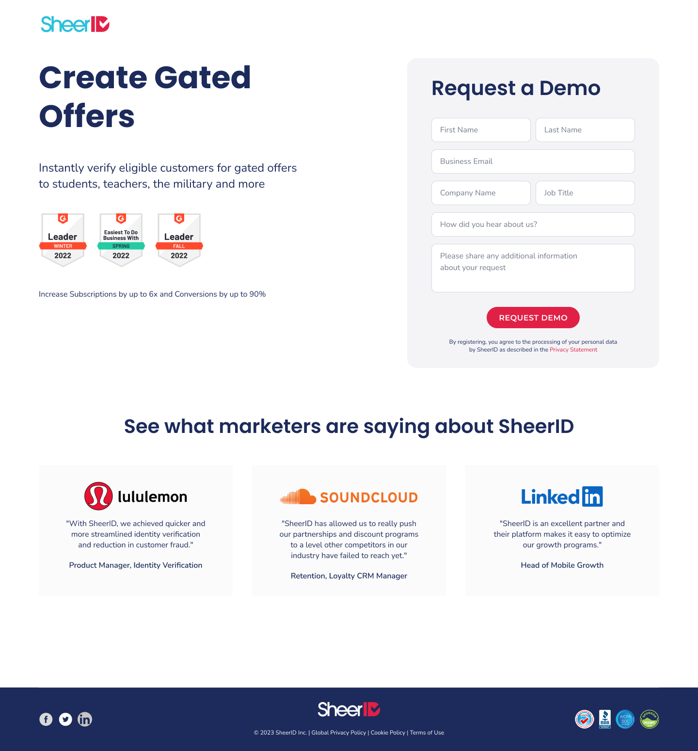 Conversion-Optimized Landing Pages